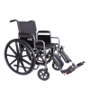 Silla de ruedas con elevapiernas 18″